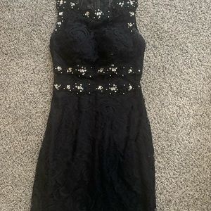Black & Silver Homecoming Dress